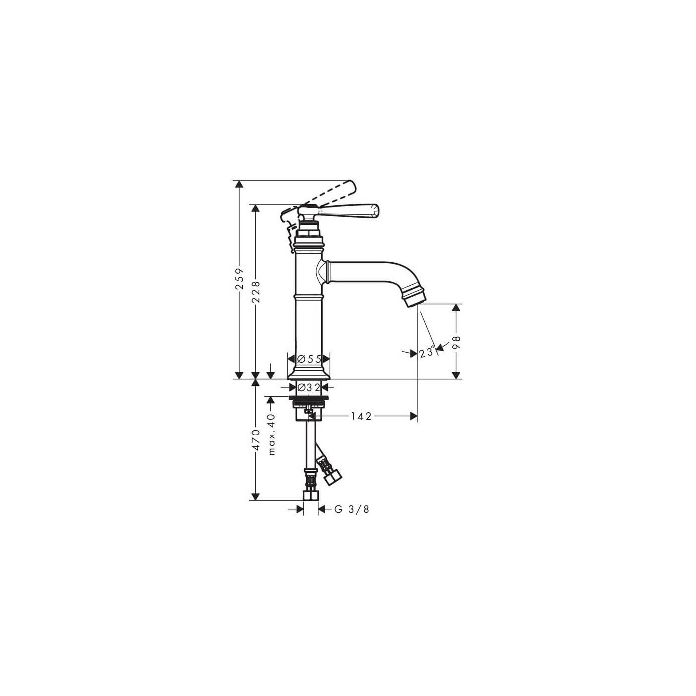 Bateria Umywalkowa Axor Montreux 16516000 Hansgrohe Bateria Umywalkowa Axor Montreux 16516000 Hansgrohe