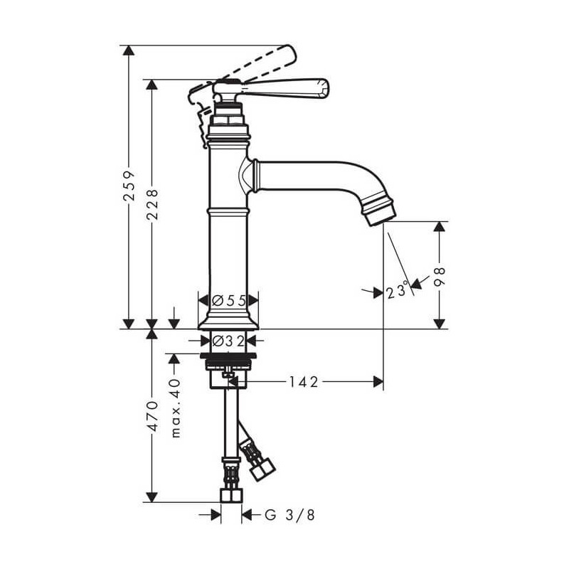 Bateria Umywalkowa Axor Montreux 16516000 Hansgrohe Bateria Umywalkowa Axor Montreux 16516000 Hansgrohe