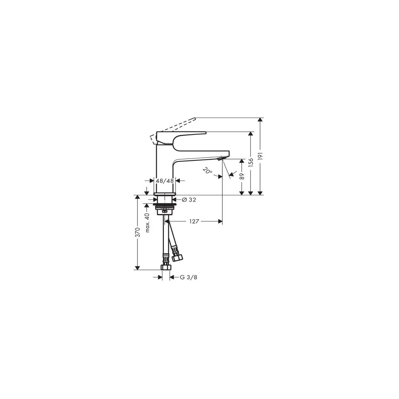 Bateria Umywalkowa Metropol 100 32500000 Hansgrohe Bateria Umywalkowa Metropol 100 32500000 Hansgrohe