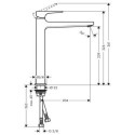 Bateria Umywalkowa Loop Metropol 260 74512000 Hansgrohe Bateria Umywalkowa Loop Metropol 260 74512000 Hansgrohe