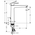 Bateria Umywalkowa Talis E 240 71716000 Hansgrohe Bateria Umywalkowa Talis E 240 71716000 Hansgrohe
