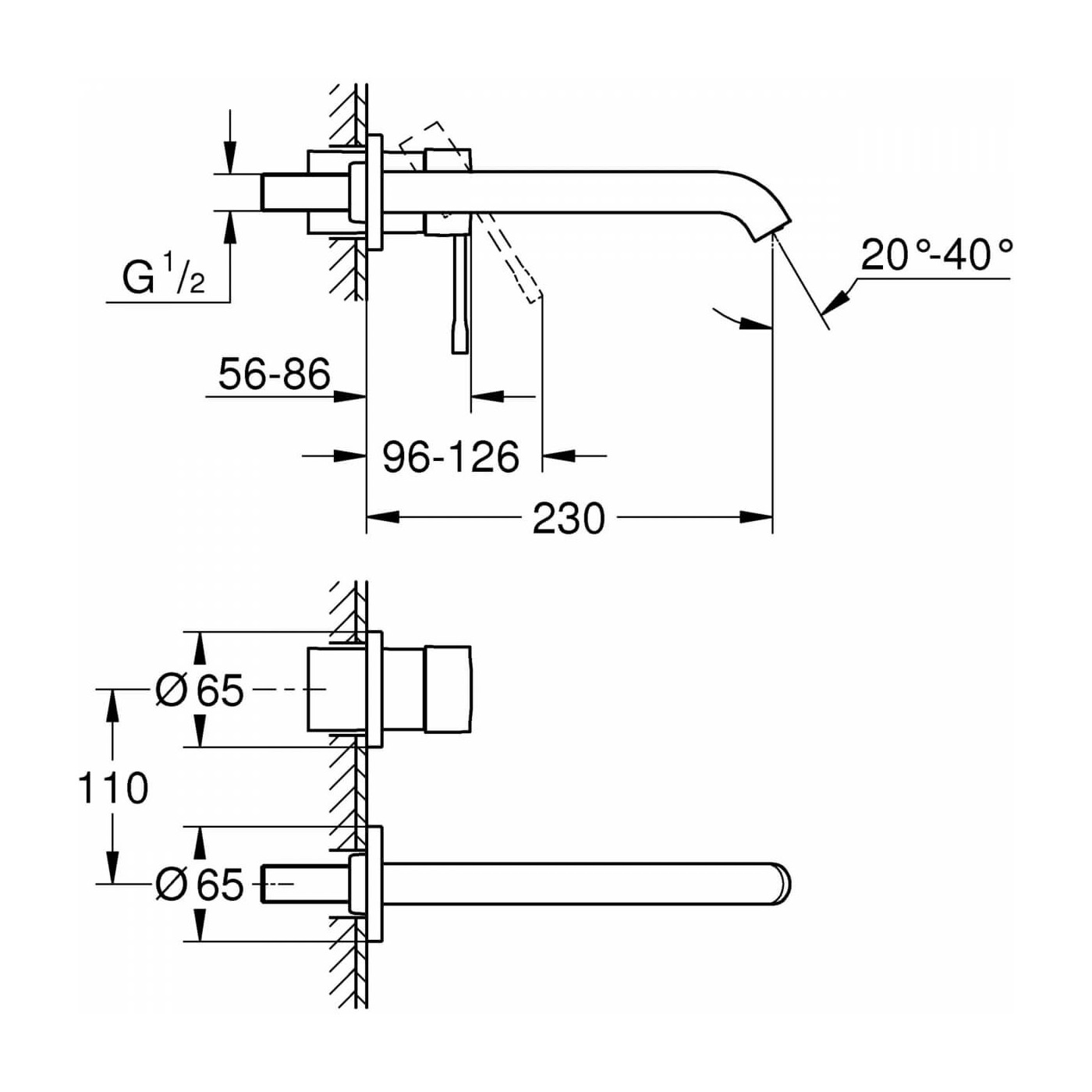 Bateria Umywalkowa Essence L 19967001 Grohe Bateria Umywalkowa Essence L 19967001 Grohe