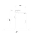 Bateria Umywalkowa Wysoka Z Korkiem Pablolux Czarny Mat 9839/K/CZAR Giulini Giovanni Bateria Umywalkowa Wysoka Z Korkiem Pablolux Czarny Mat 9839/K/CZAR Giulini Giovanni