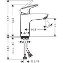 Bateria Umywalkowa Logis Comfort Zone 100 Push Open 71107000 Hansgrohe Bateria Umywalkowa Logis Comfort Zone 100 Push Open 71107000 Hansgrohe