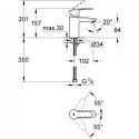 Bateria Umywalkowa Rozmiar S Eurostyle Cosmopolitan 3246820E Grohe Bateria Umywalkowa Rozmiar S Eurostyle Cosmopolitan 3246820E Grohe