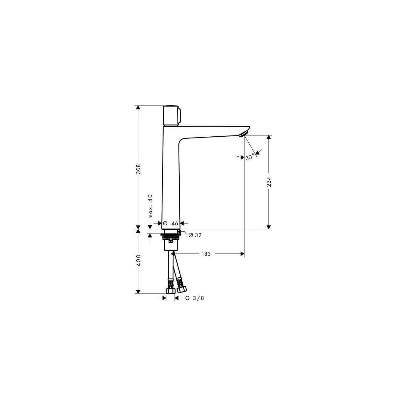 Bateria Umywalkowa Talis 71753000 Hansgrohe Bateria Umywalkowa Talis 71753000 Hansgrohe