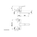 Bateria Umywalkowa Ścienna Leonit 5310-810-00 KFA Bateria Umywalkowa Ścienna Leonit 5310-810-00 KFA