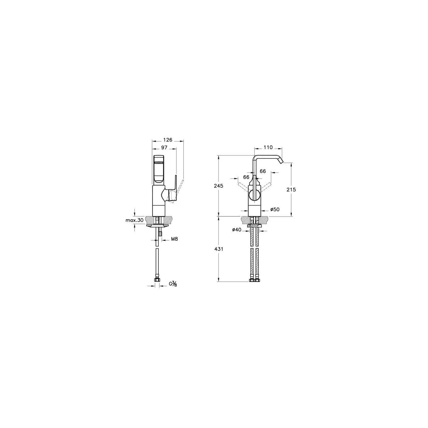 Bateria Umywalkowa Suit U Wysoka A42469EXP Vitra Bateria Umywalkowa Suit U Wysoka A42469EXP Vitra