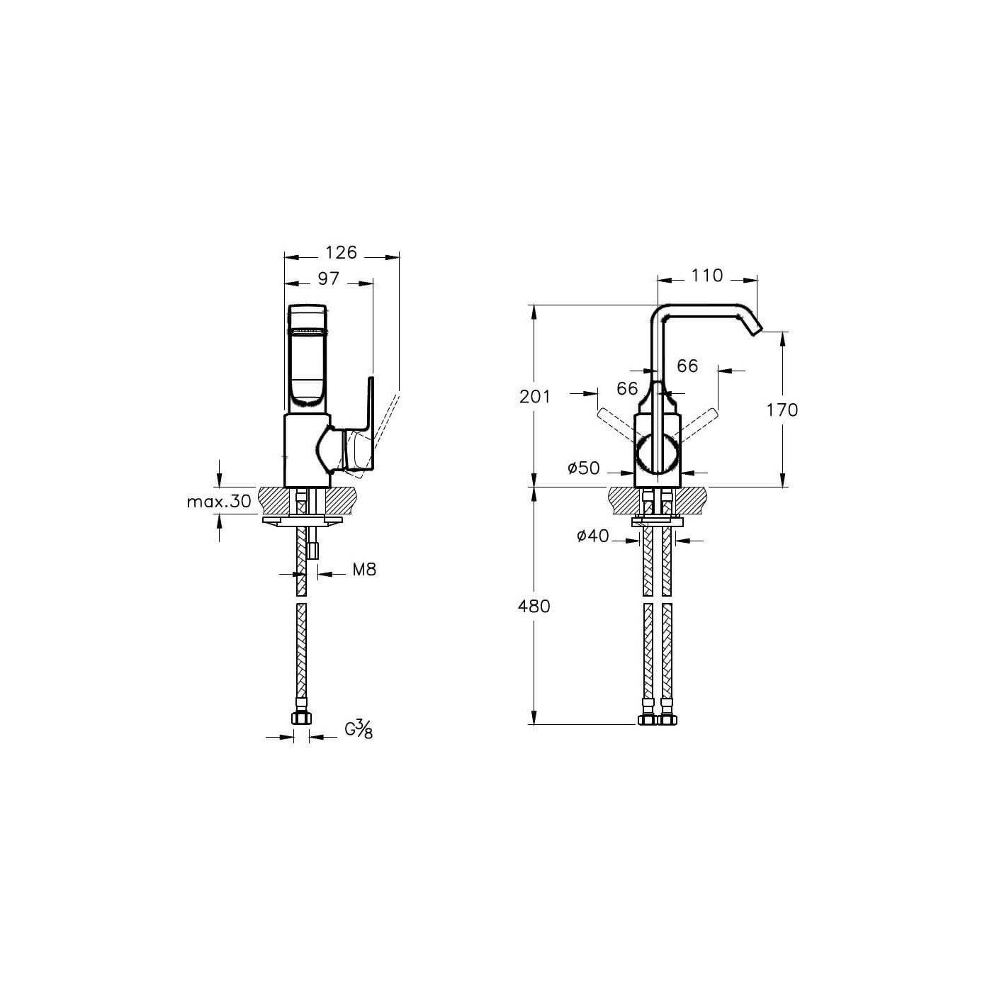 Bateria Umywalkowa Wysoka Suit-U A4246926EXP Vitra Bateria Umywalkowa Wysoka Suit-U A4246926EXP Vitra