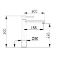 Bateria Umywalkowa Wysoka Spike 6814 Demm Bateria Umywalkowa Wysoka Spike 6814 Demm
