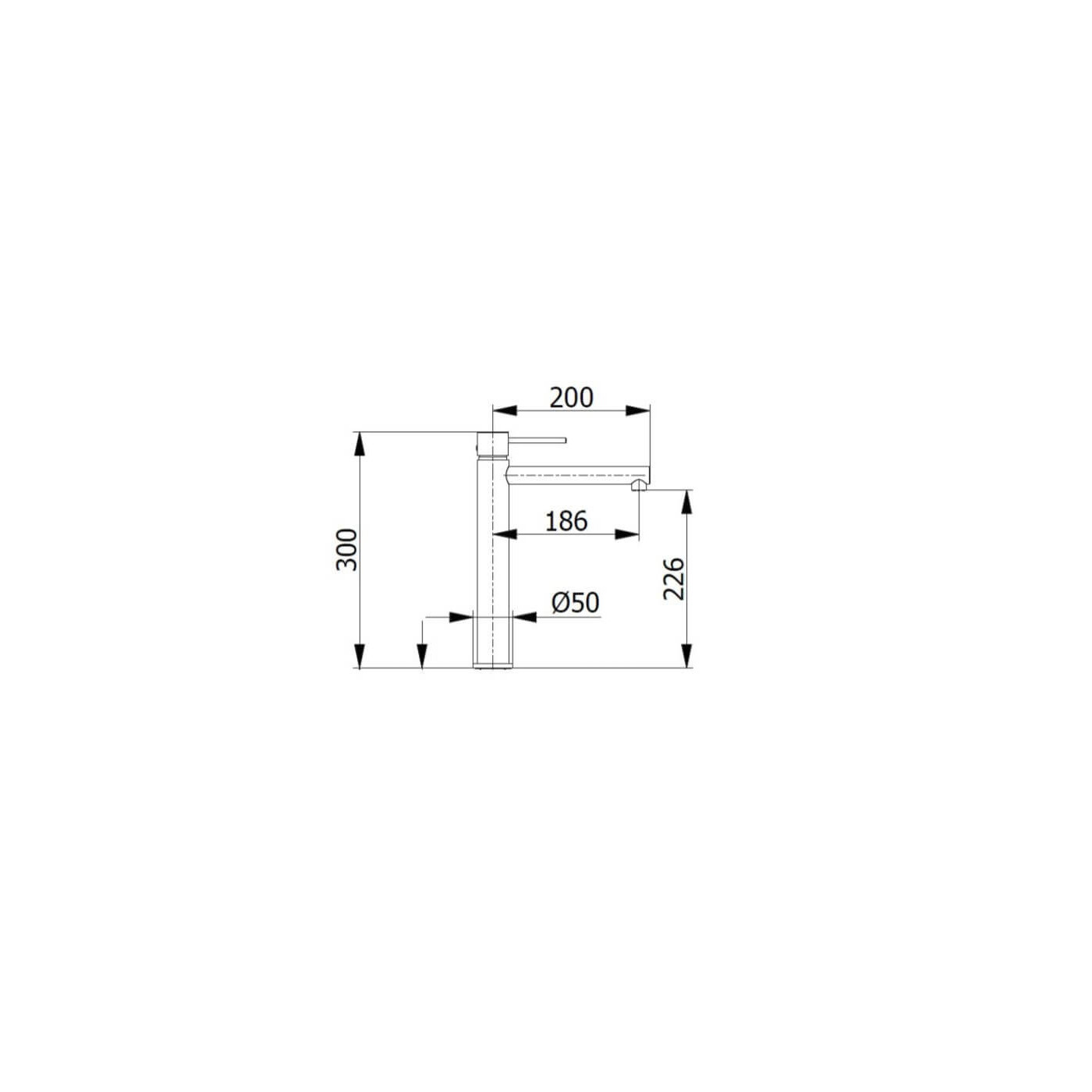 Bateria Umywalkowa Wysoka Spike 6814 Demm Bateria Umywalkowa Wysoka Spike 6814 Demm