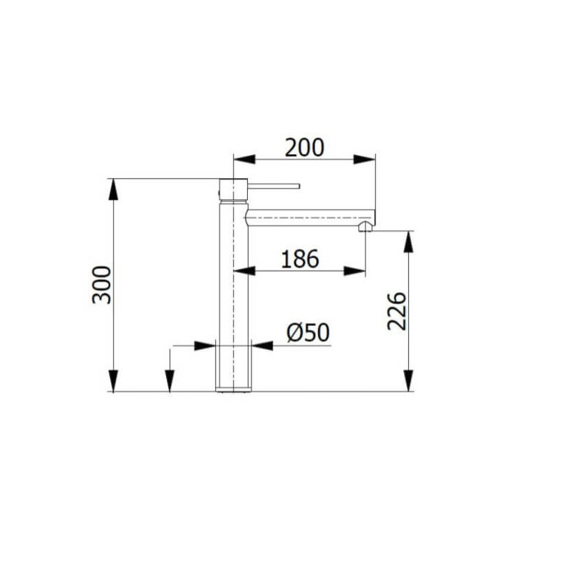 Bateria Umywalkowa Wysoka Spike 6814 Demm Bateria Umywalkowa Wysoka Spike 6814 Demm