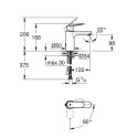 Bateria Umywalkowa Rozmiar M Eurosmart Cosmopolitan 2339700E Grohe Bateria Umywalkowa Rozmiar M Eurosmart Cosmopolitan 2339700E Grohe