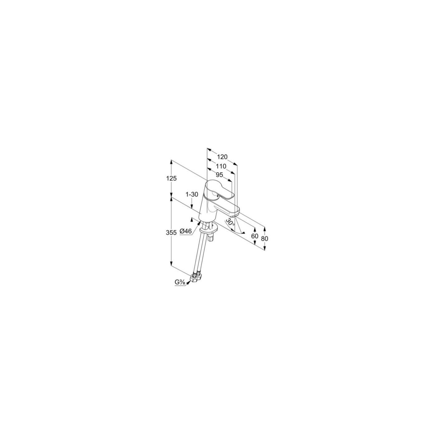 Bateria Umywalkowa Pure&Easy Chrom 373870565 Kludi Bateria Umywalkowa Pure&Easy Chrom 373870565 Kludi