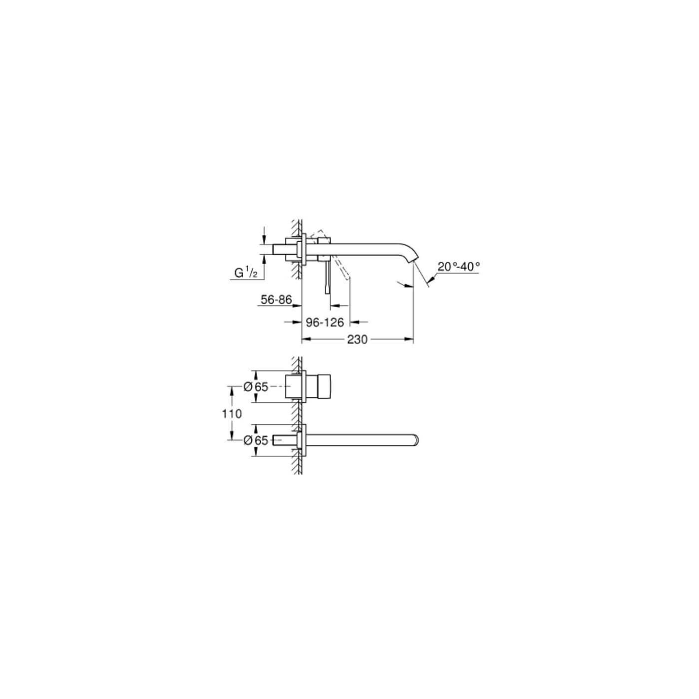 Bateria Umywalkowa Essence Warm Sunset 29193DA1 Grohe Bateria Umywalkowa Essence Warm Sunset 29193DA1 Grohe