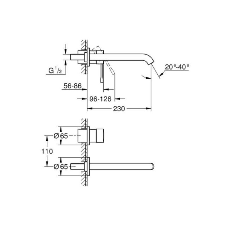 Bateria Umywalkowa Essence Warm Sunset 29193DA1 Grohe Bateria Umywalkowa Essence Warm Sunset 29193DA1 Grohe
