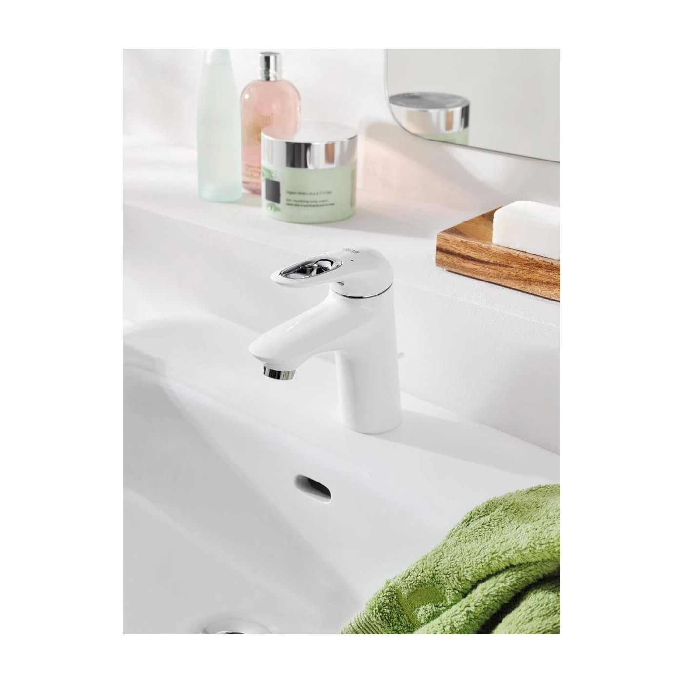 Bateria Umywalkowa Rozmiar S Eurostyle Moon White/Chrom 33558LS3 Grohe Bateria Umywalkowa Rozmiar S Eurostyle Moon White/Chrom 33558LS3 Grohe