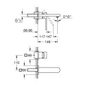 2-Otworowa Bateria Umywalkowa Rozmiar M GROHE Plus 29303003 Grohe 2-Otworowa Bateria Umywalkowa Rozmiar M GROHE Plus 29303003 Grohe