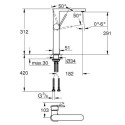 Bateria Umywalkowa Grohe Plus Rozmiar XL Chrom 32618003 Grohe Bateria Umywalkowa Grohe Plus Rozmiar XL Chrom 32618003 Grohe