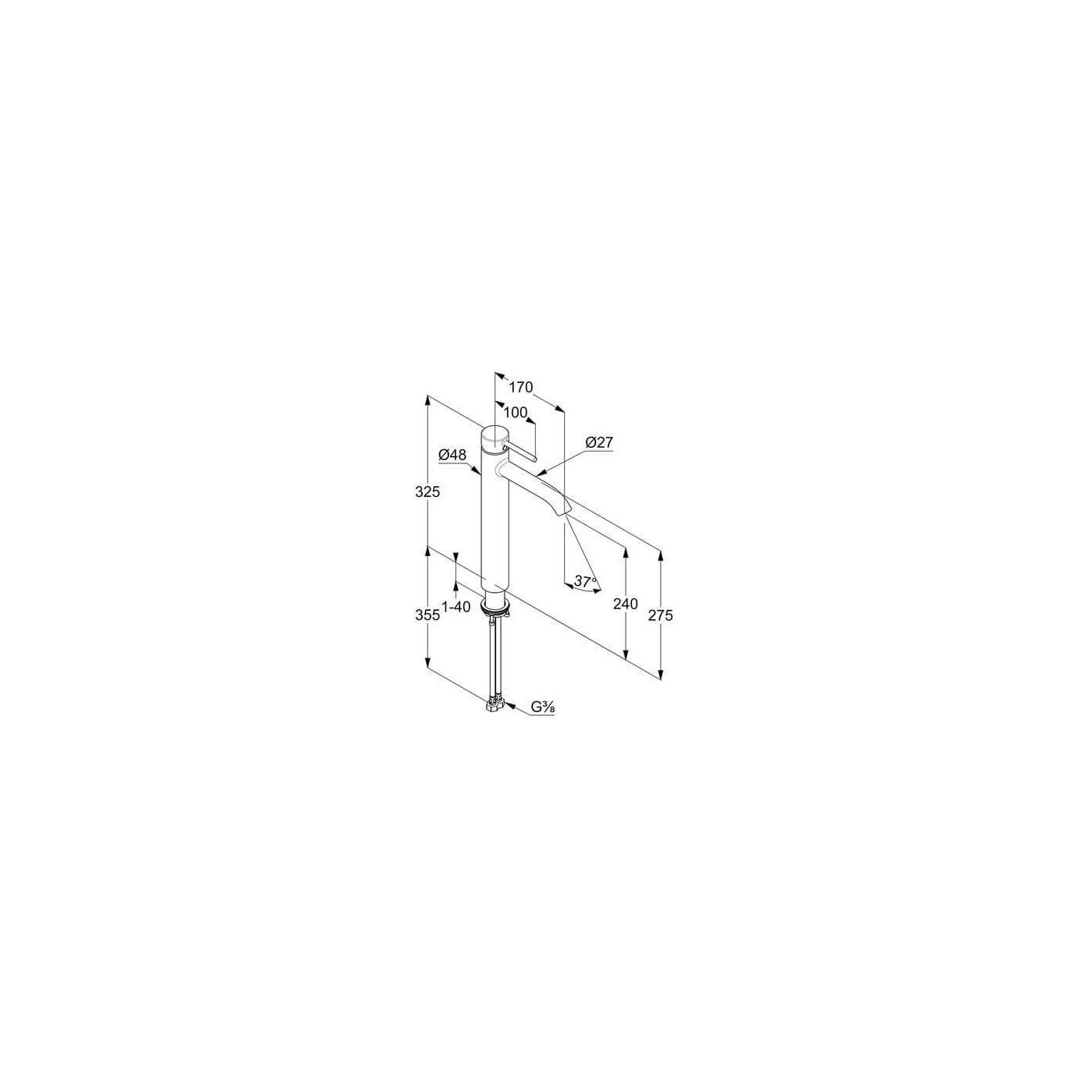 Bateria Umywalkowa Bozz New Wysoka Chrom 382860576 Kludi Bateria Umywalkowa Bozz New Wysoka Chrom 382860576 Kludi