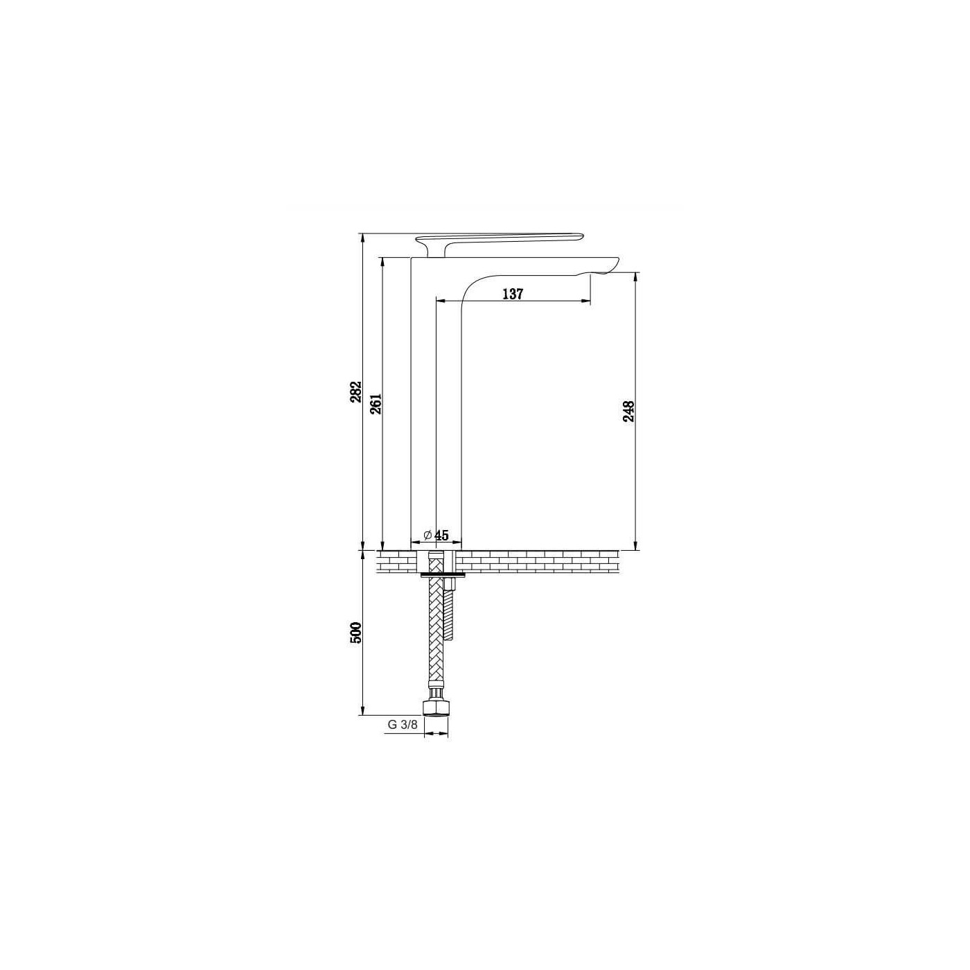 Bateria Umywalkowa Experience Black QB170EB Kohlman Bateria Umywalkowa Experience Black QB170EB Kohlman