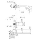 Bateria Umywalkowa Podtynkowa Tiber Steel V17050 Vema Bateria Umywalkowa Podtynkowa Tiber Steel V17050 Vema