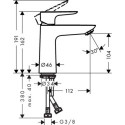 Bateria Umywalkowa Talis E 71712670 Hansgrohe Bateria Umywalkowa Talis E 71712670 Hansgrohe