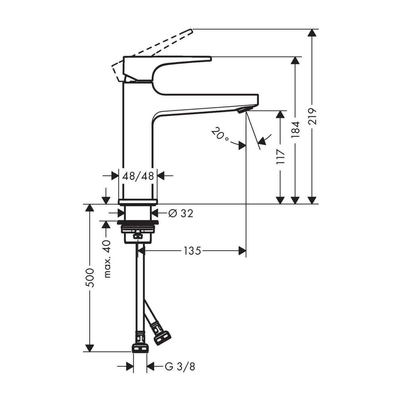 Bateria Umywalkowa Metropol 32507700 Hansgrohe Bateria Umywalkowa Metropol 32507700 Hansgrohe