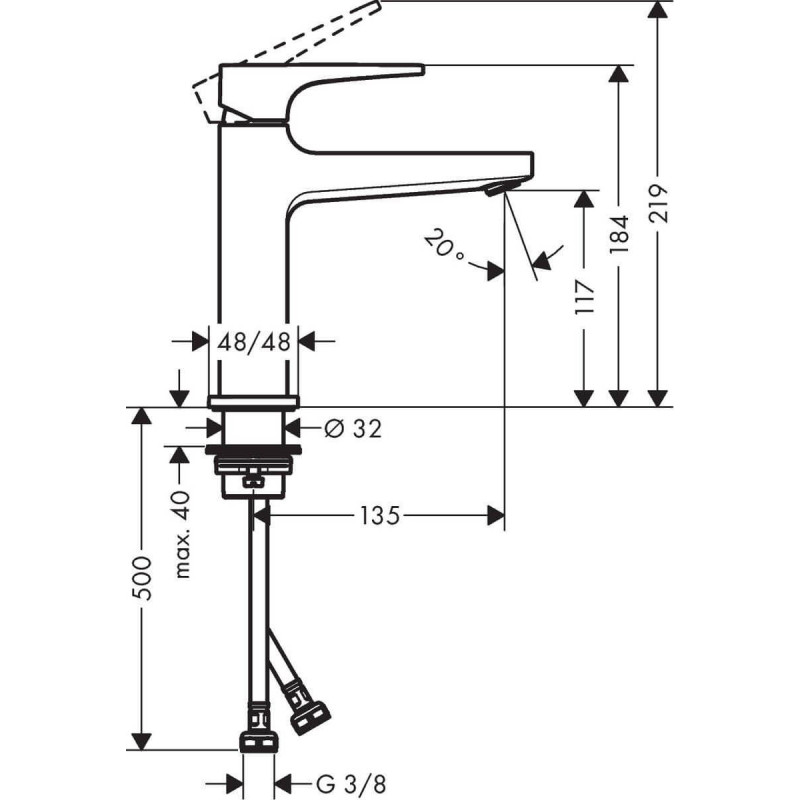 Bateria Umywalkowa Metropol 32507700 Hansgrohe Bateria Umywalkowa Metropol 32507700 Hansgrohe