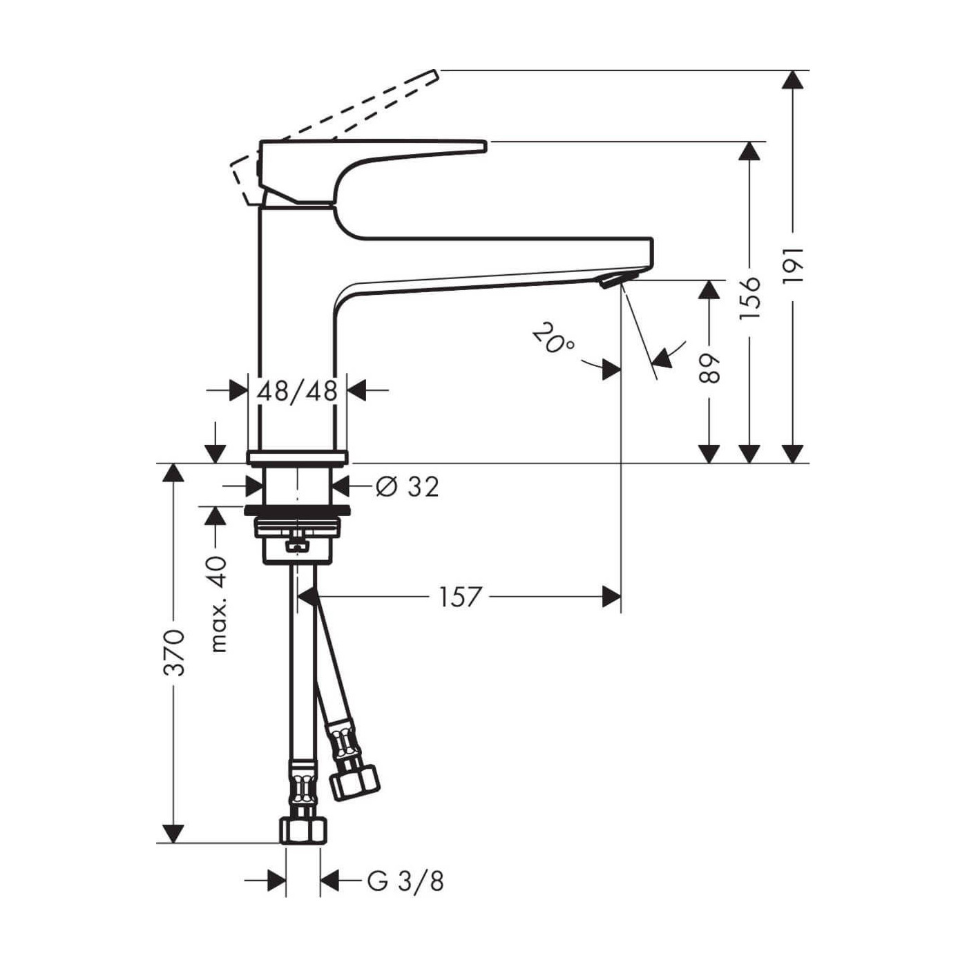 Bateria Umywalkowa Metropol 32502000 Hansgrohe Bateria Umywalkowa Metropol 32502000 Hansgrohe