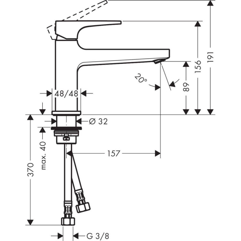 Bateria Umywalkowa Metropol 32502000 Hansgrohe Bateria Umywalkowa Metropol 32502000 Hansgrohe