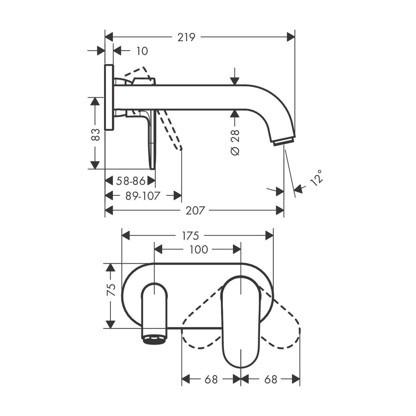 Bateria Umywalkowa Podtynkowa Vernis Shape 71578670 Hansgrohe Bateria Umywalkowa Podtynkowa Vernis Shape 71578670 Hansgrohe
