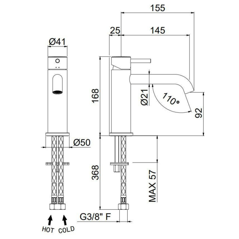 Bateria Umywalkowa Maira Czarna V27011 Vema Bateria Umywalkowa Maira Czarna V27011 Vema