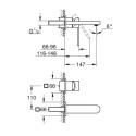 2-Otworowa Bateria Umywalkowa Rozmiar M GROHE Plus Brushed Hard Graphite 29303AL3 Grohe 2-Otworowa Bateria Umywalkowa Rozmiar M GROHE Plus Brushed Hard Graphite 29303AL3 Grohe