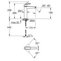Bateria Umywalkowa Prosta New XL Eurosmart Grohe Bateria Umywalkowa Prosta New XL Eurosmart Grohe