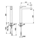 Bateria Umywalkowa Logon Czarna XL 5132-612-81 KFA Bateria Umywalkowa Logon Czarna XL 5132-612-81 KFA