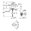 Bateria Umywalkowa Start Edge FastFixation Rozmiar S Chrom 24199001 Grohe Bateria Umywalkowa Start Edge FastFixation Rozmiar S Chrom 24199001 Grohe