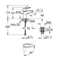 Bateria Umywalkowa Start Edge FastFixation Rozmiar S Chrom 23900001 Grohe Bateria Umywalkowa Start Edge FastFixation Rozmiar S Chrom 23900001 Grohe
