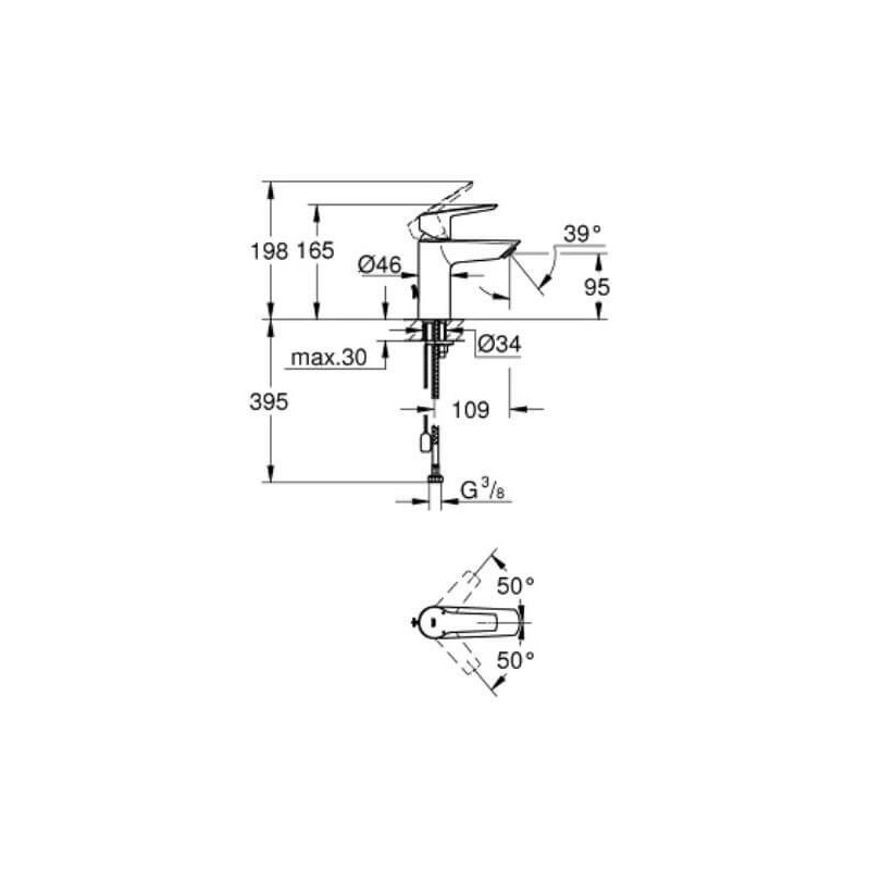 Bateria Umywalkowa Rozmiar S Start FastFixation 32277002 Grohe Bateria Umywalkowa Rozmiar S Start FastFixation 32277002 Grohe