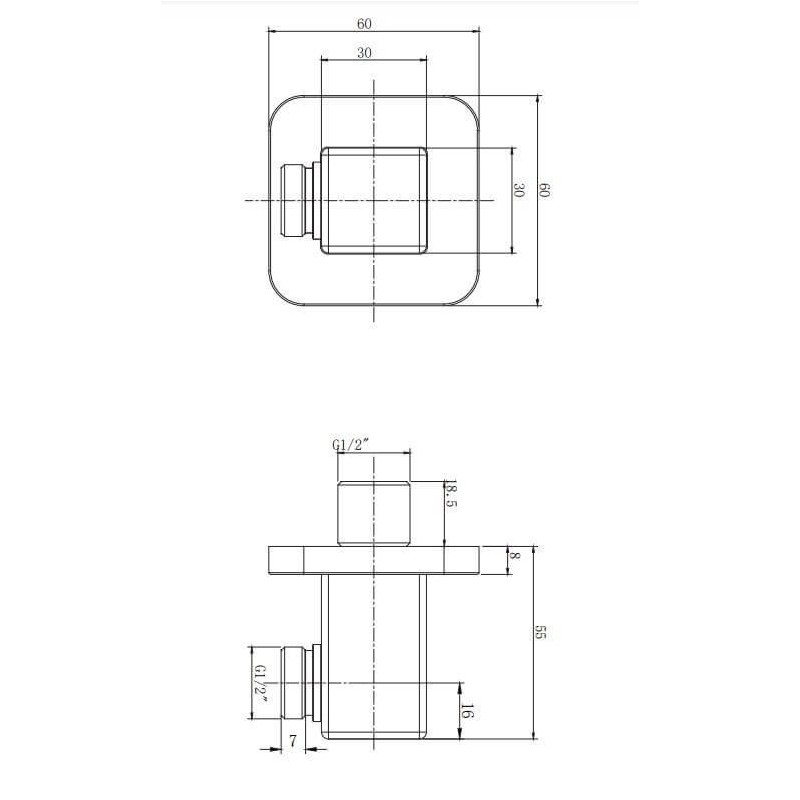 Przyłącze Kątowe Parma Chrom 8815BCR Omnires Przyłącze Kątowe Parma Chrom 8815BCR Omnires