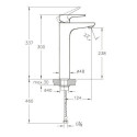 Bateria Umywalkowa Jednouchwytowa Wysoka X-Line Złota A4232223EXP Vitra Bateria Umywalkowa Jednouchwytowa Wysoka X-Line Złota A4232223EXP Vitra