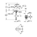 Bateria Umywalkowa Rozmiar S BauEdge 23895001 Grohe Bateria Umywalkowa Rozmiar S BauEdge 23895001 Grohe