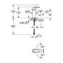 Bateria Umywalkowa Rozmiar S BauEdge 23330000 Grohe Bateria Umywalkowa Rozmiar S BauEdge 23330000 Grohe