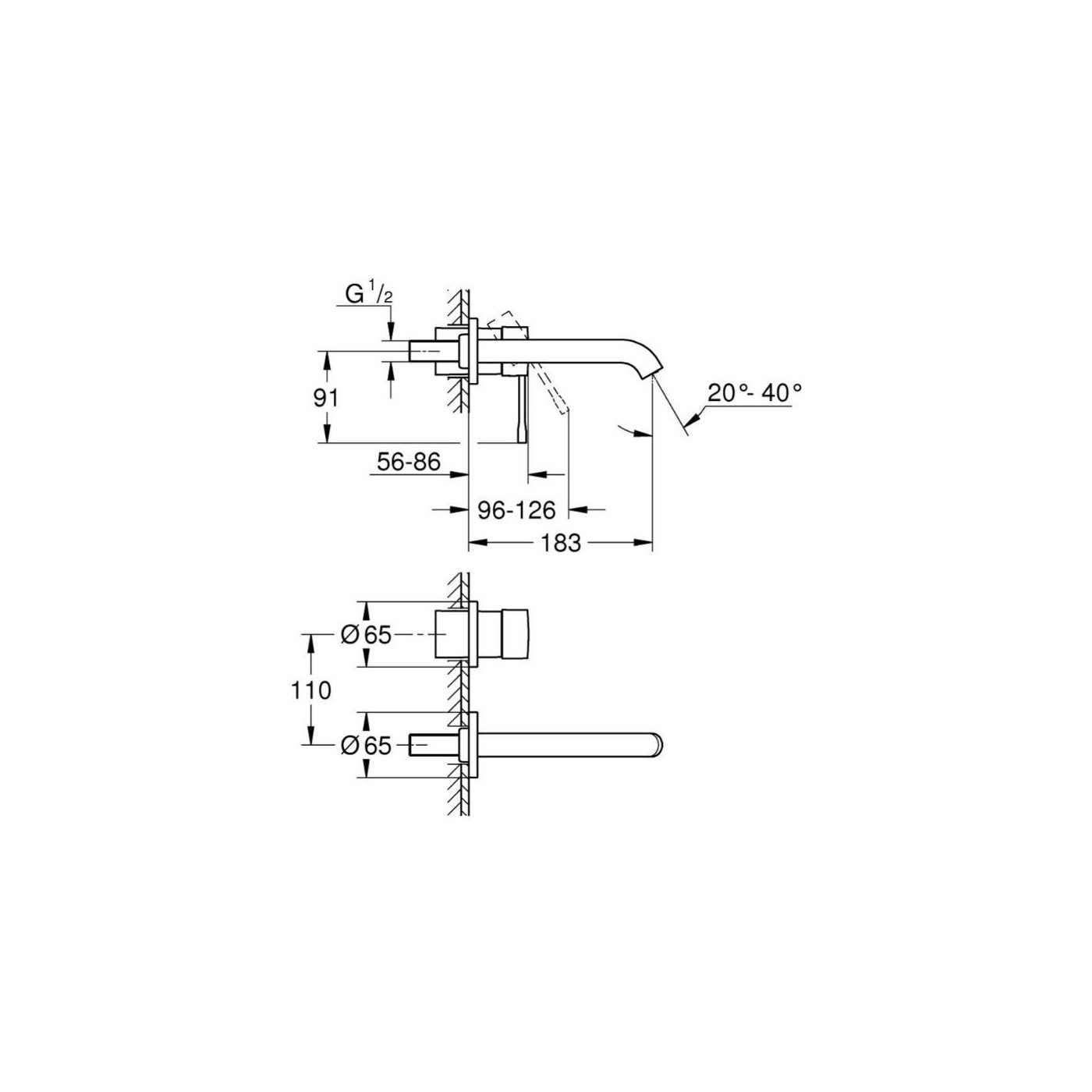 2-Otworowa Bateria Umywalkowa Rozmiar M Essence Stal Nierdzewna 19408DC1 Grohe 2-Otworowa Bateria Umywalkowa Rozmiar M Essence Stal Nierdzewna 19408DC1 Grohe