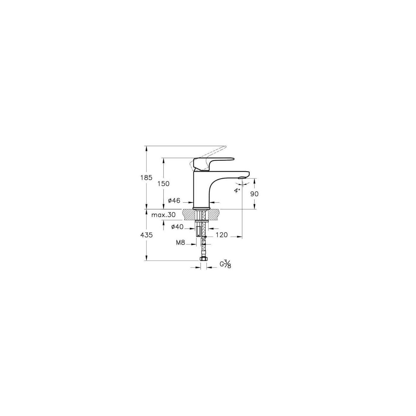 Bateria Umywalkowa Root R A4270523EXP Złoty Vitra Bateria Umywalkowa Root R A4270523EXP Złoty Vitra