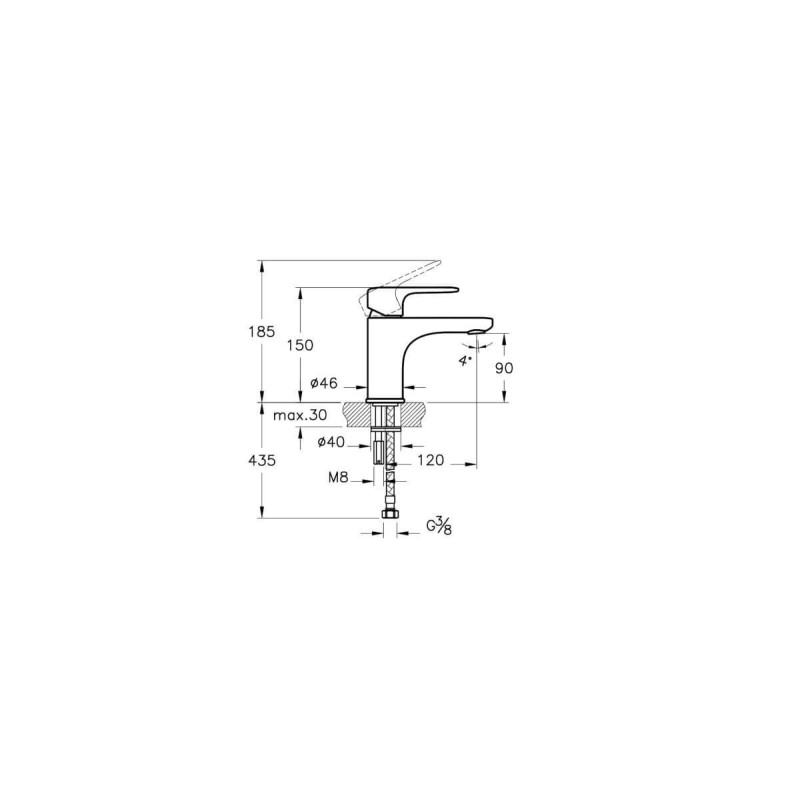 Bateria Umywalkowa Root R A4270523EXP Złoty Vitra Bateria Umywalkowa Root R A4270523EXP Złoty Vitra
