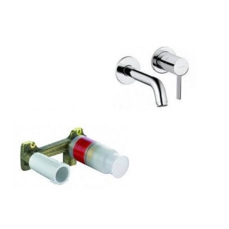 Bateria Umywalkowa Ścienna Bozz 382440576 Z Elementem Podtynkowy 38243 Kludi