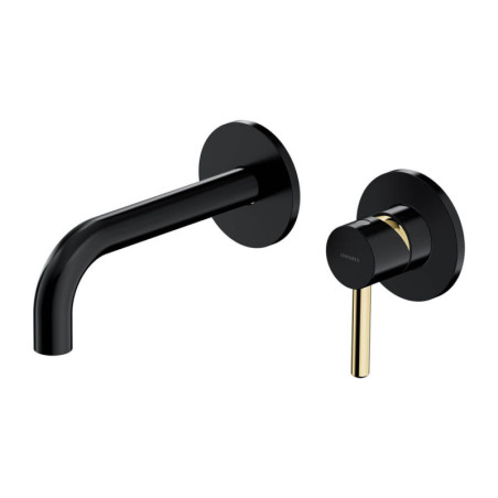 Bateria Umywalkowa Podtynkowa Y Czarny/Złoty Y1215HBLGL Omnires