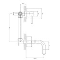 Bateria Umywalkowa Podtynkowa Y Chrom Y1215NCR Omnires Bateria Umywalkowa Podtynkowa Y Chrom Y1215NCR Omnires
