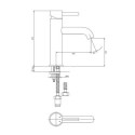 Bateria Umywalkowa 21cm Y Chrom Y1213MAXCR Omnires Bateria Umywalkowa 21cm Y Chrom Y1213MAXCR Omnires